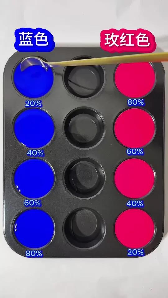 蓝色和红色系搭配是好看的吧