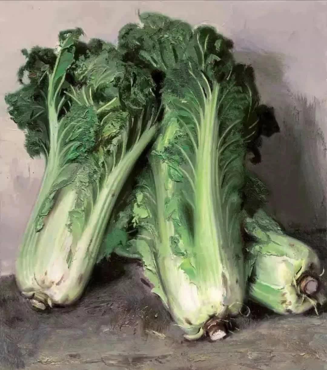 中国著名的油画家忻东旺,一个专心画白菜的大师!