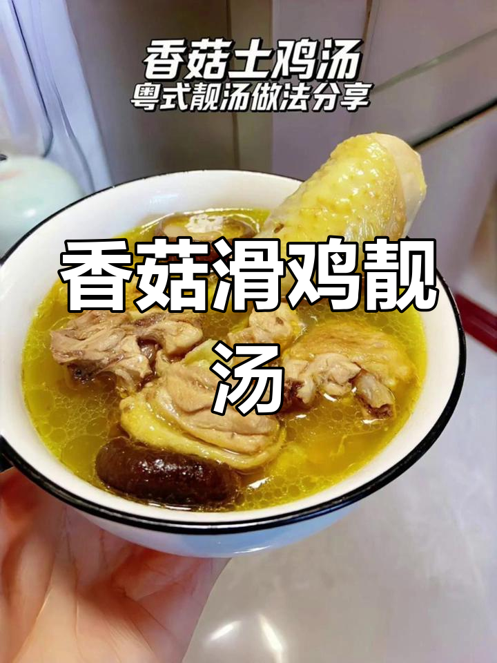 香菇炖鸡汤,广东传统美味做法大揭秘