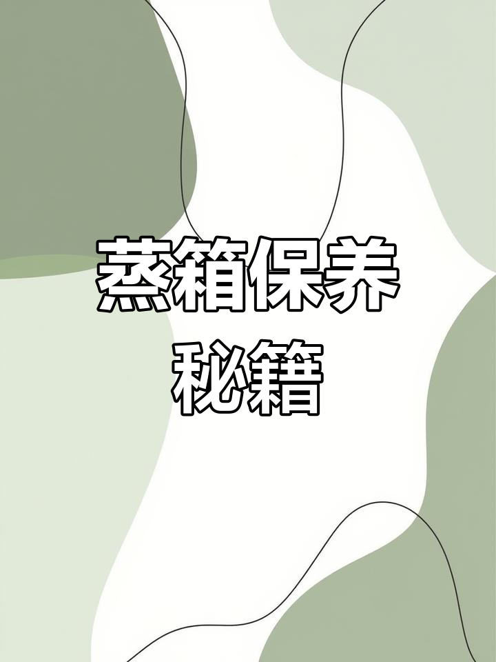 老板蒸箱保养小技巧,轻松延长使用寿命