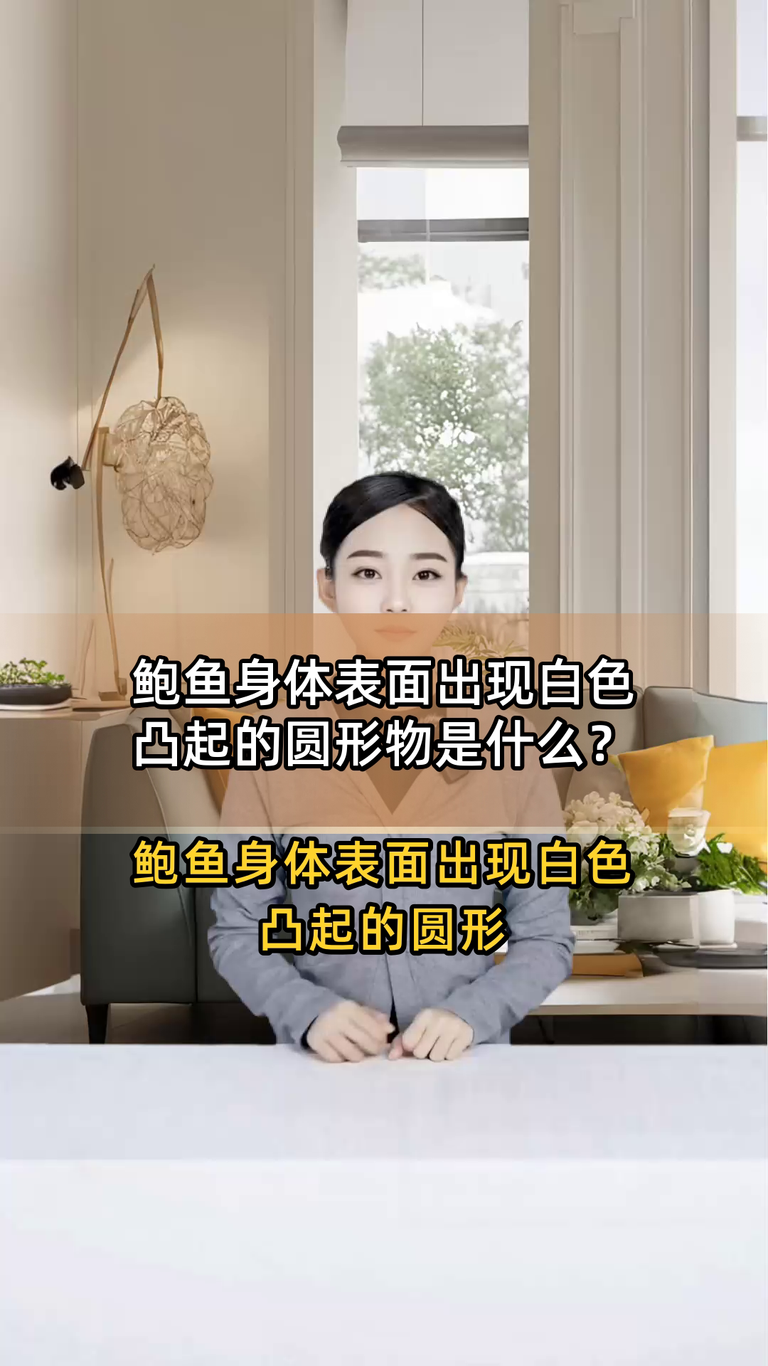 鲍鱼身体表面出现白色凸起的圆形物是什么？
