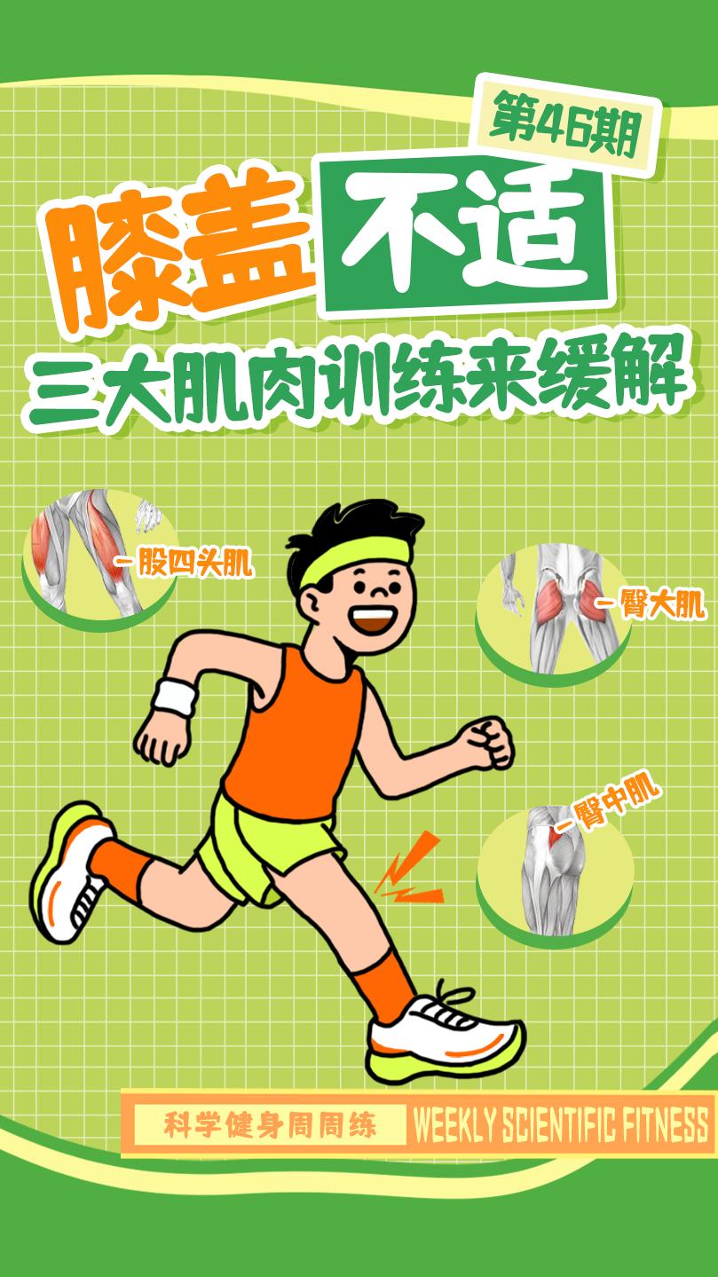 科学健身周周练丨膝盖不适？三大肌肉训练来缓解