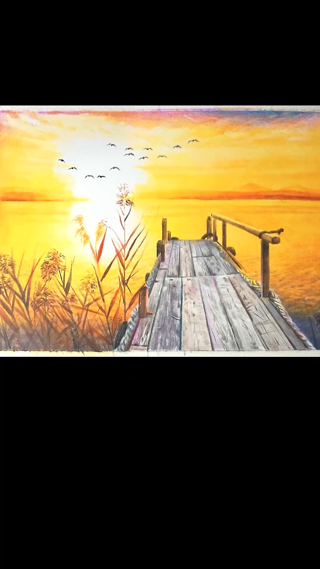 「彩铅画教程」超简单彩铅风景画