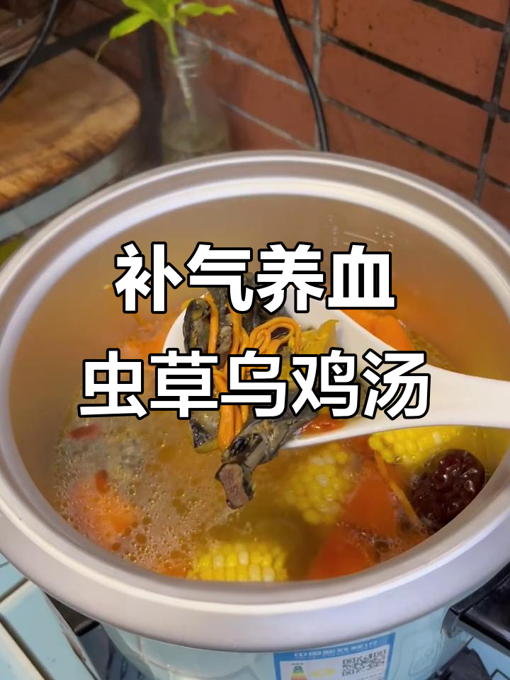 虫草花乌鸡汤,滋补气血,汤鲜味美
