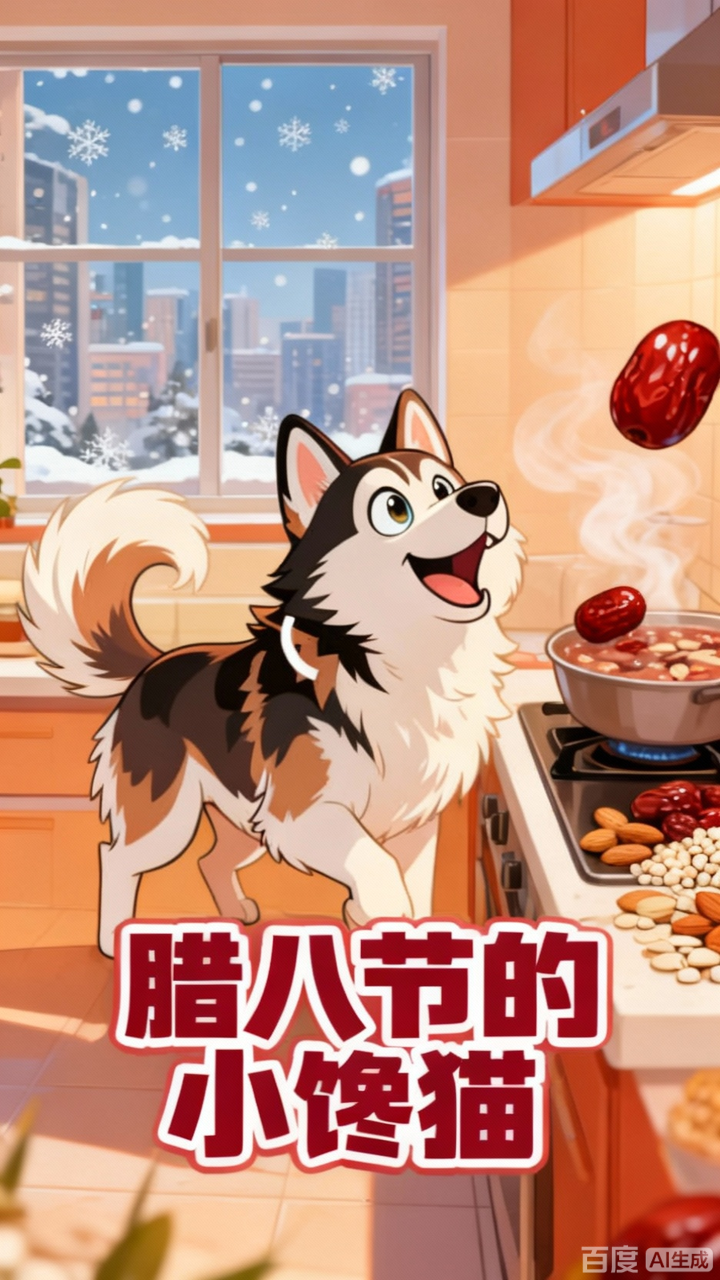 哈士奇与腊八粥的欢乐时光