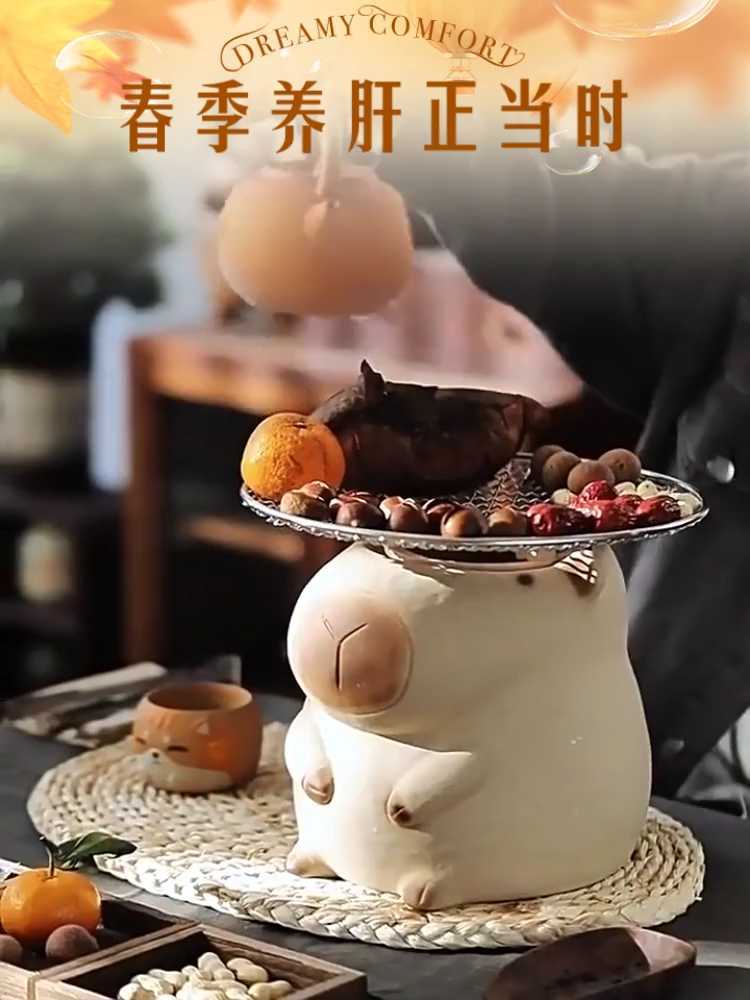 养生新选择:卡通卡皮巴拉炭炉,让每一杯茶都充满爱