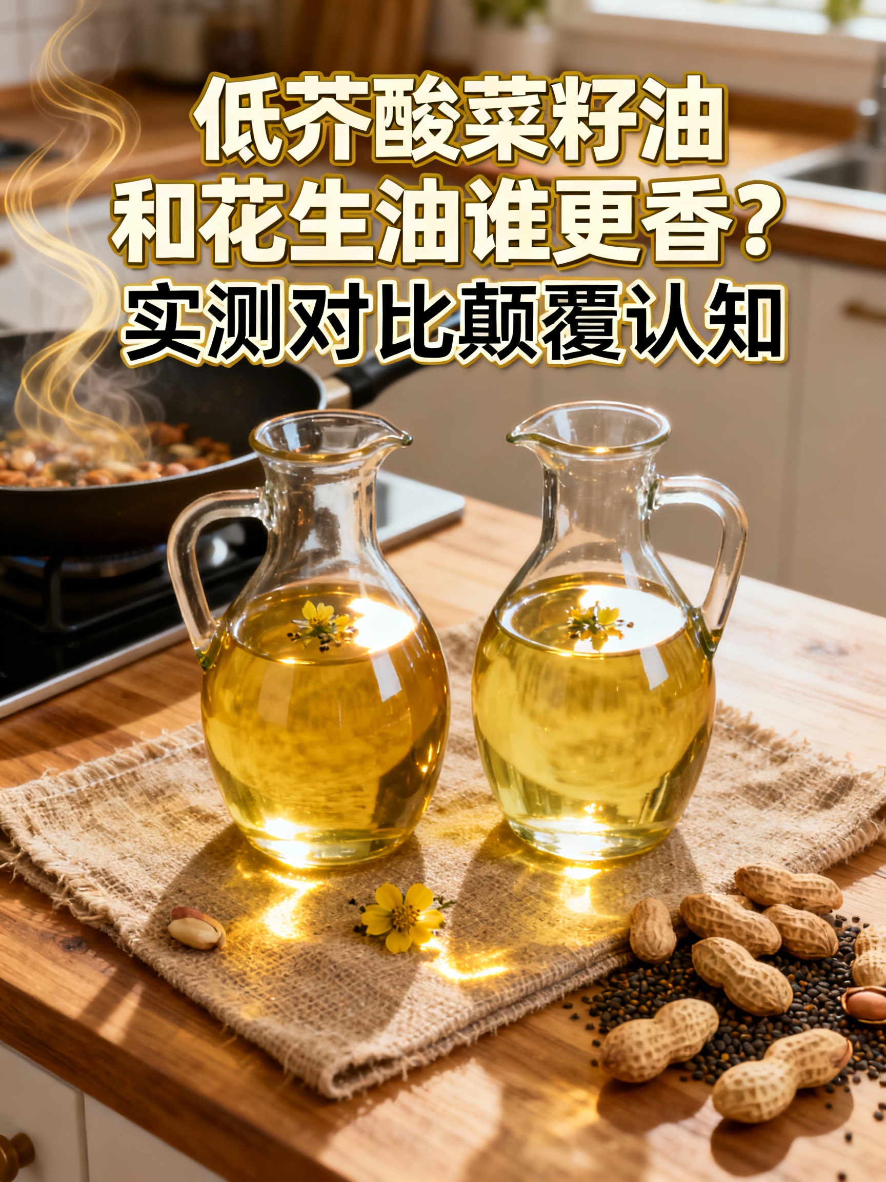 低芥酸菜籽油和花生油谁更香？实测对比颠覆认知