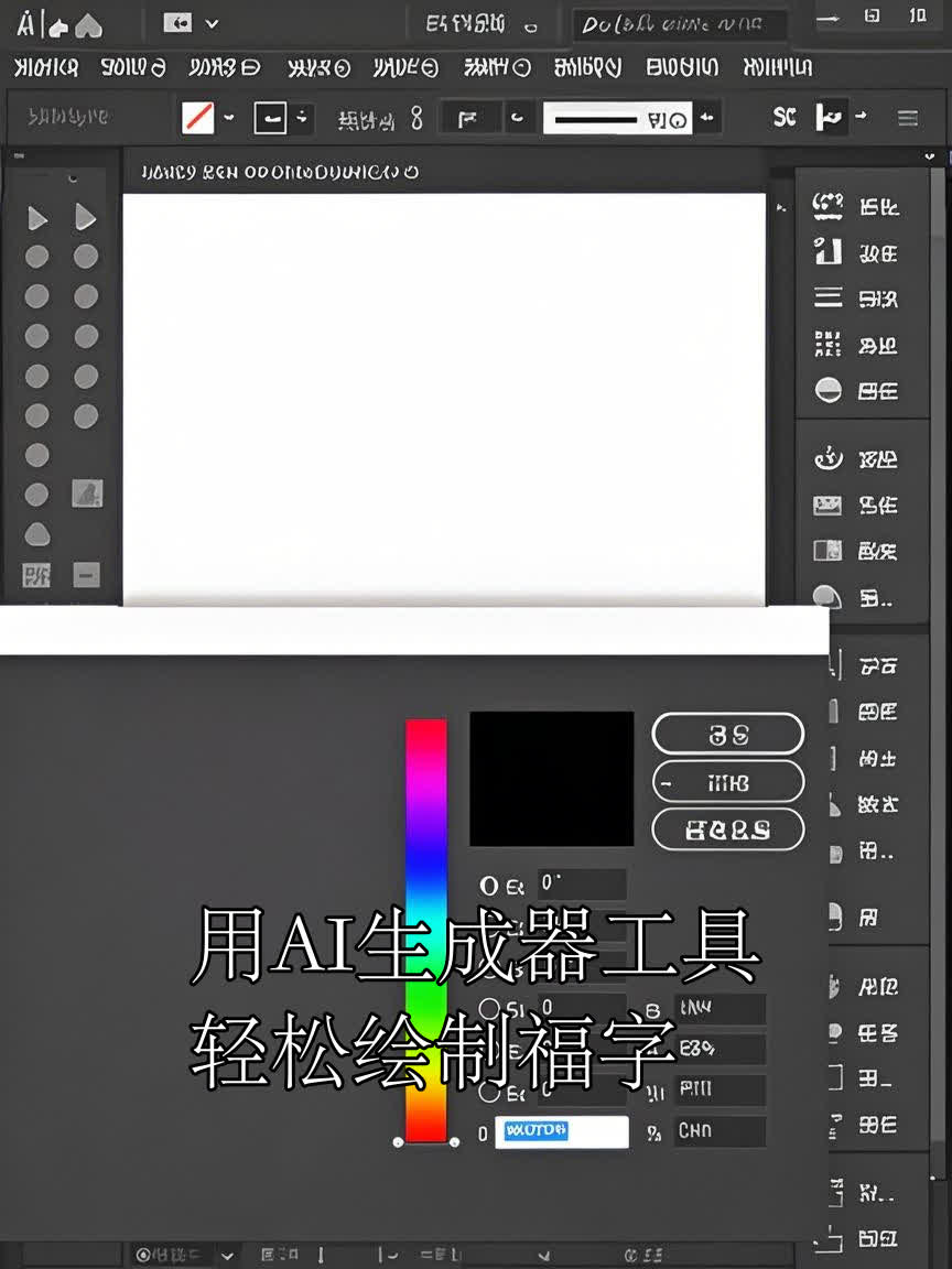 用AI生成器工具,轻松绘制福字