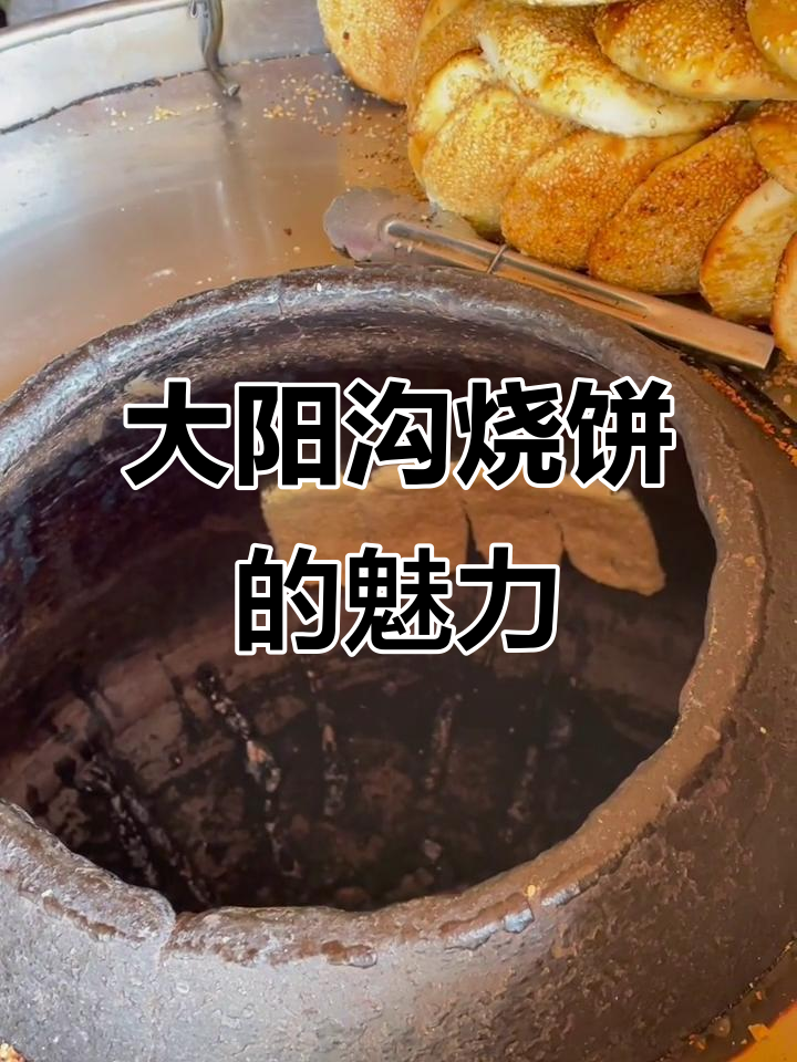 南京大阳沟烧饼：甜咸口味，炭火烤制，芝麻香气扑鼻