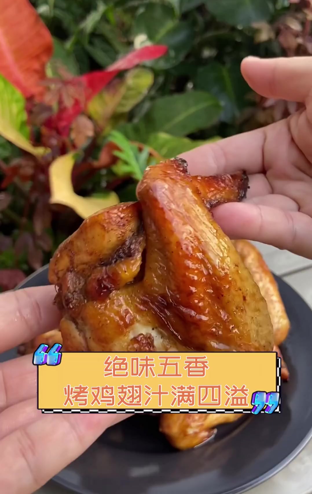 绝味五香,烤鸡翅汁满四溢