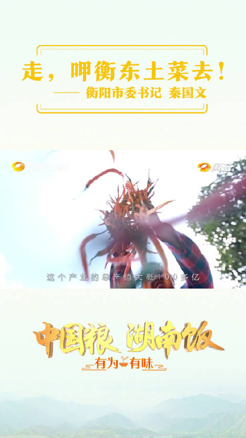「走,呷衡东土菜去」中国粮湖南饭 系列报道,衡阳是全国粮食生产先进市,依靠衡东土菜这块招牌