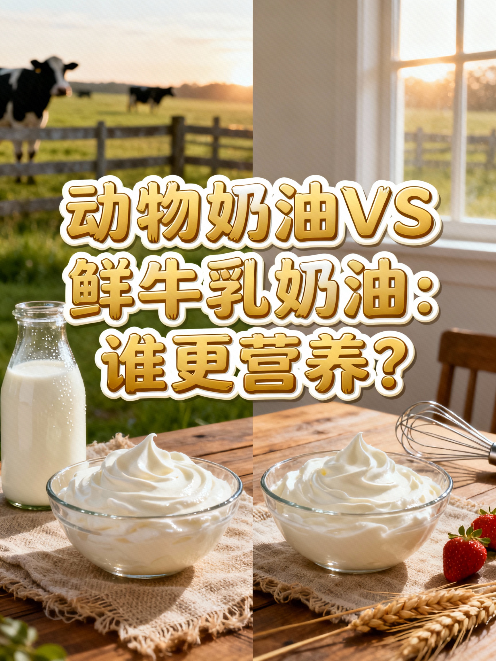 动物奶油VS鲜牛乳奶油:谁更营养?