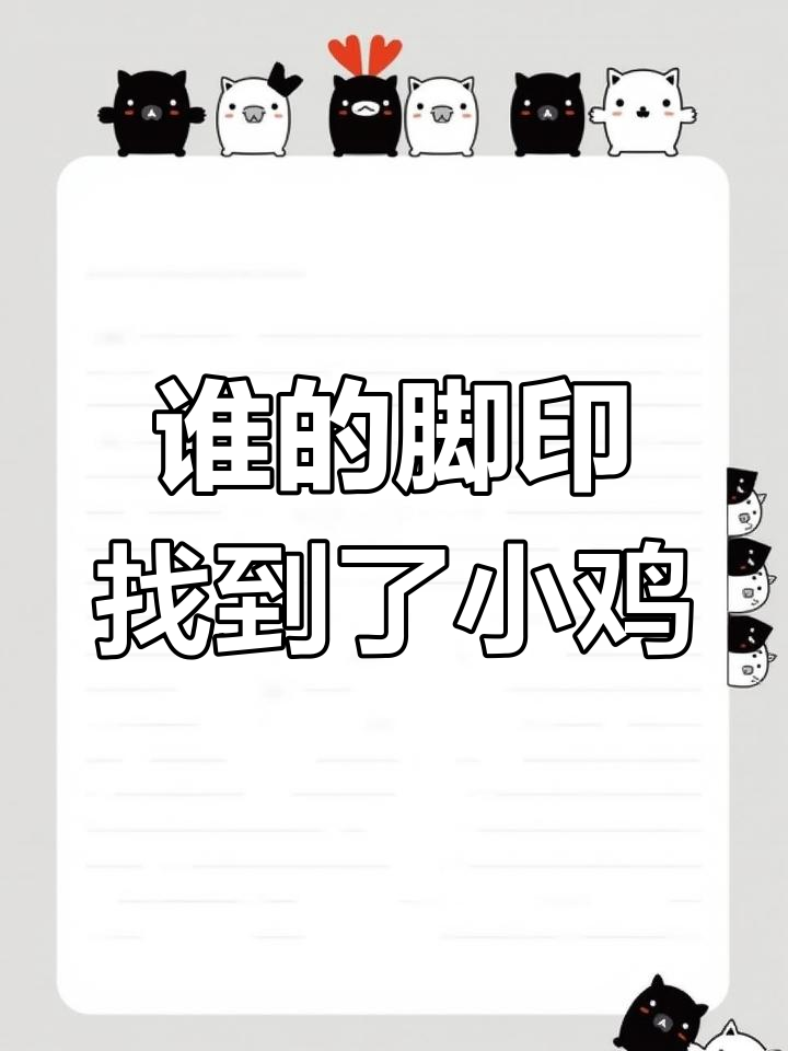 小鸡迷路?雪地脚印大冒险,小朋友们快来帮忙找!