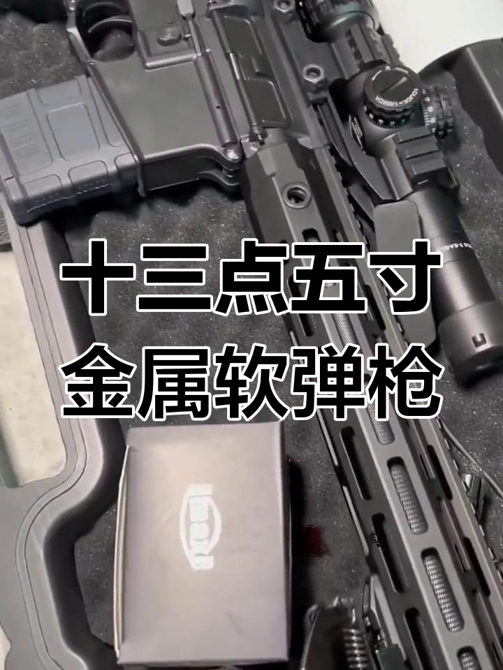 金属鱼骨软弹枪,搭配消音器与脚架,打造完美射击体验