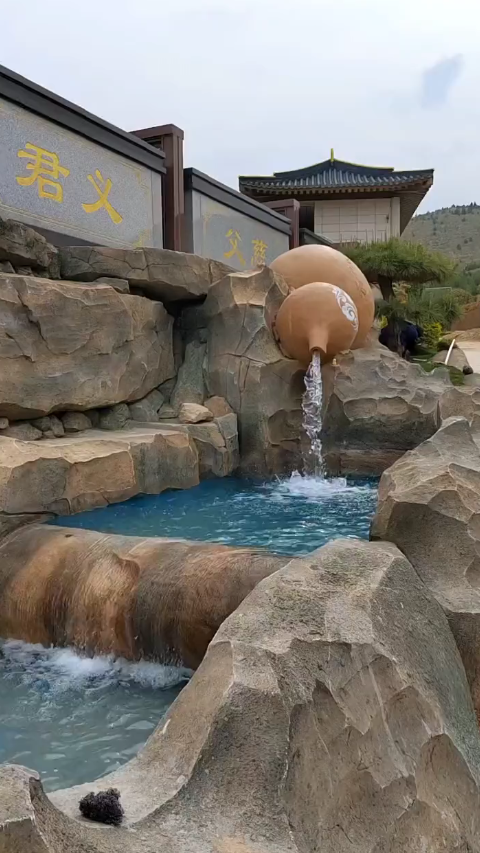 水泥假山制作,塑石假山,假山流水景观