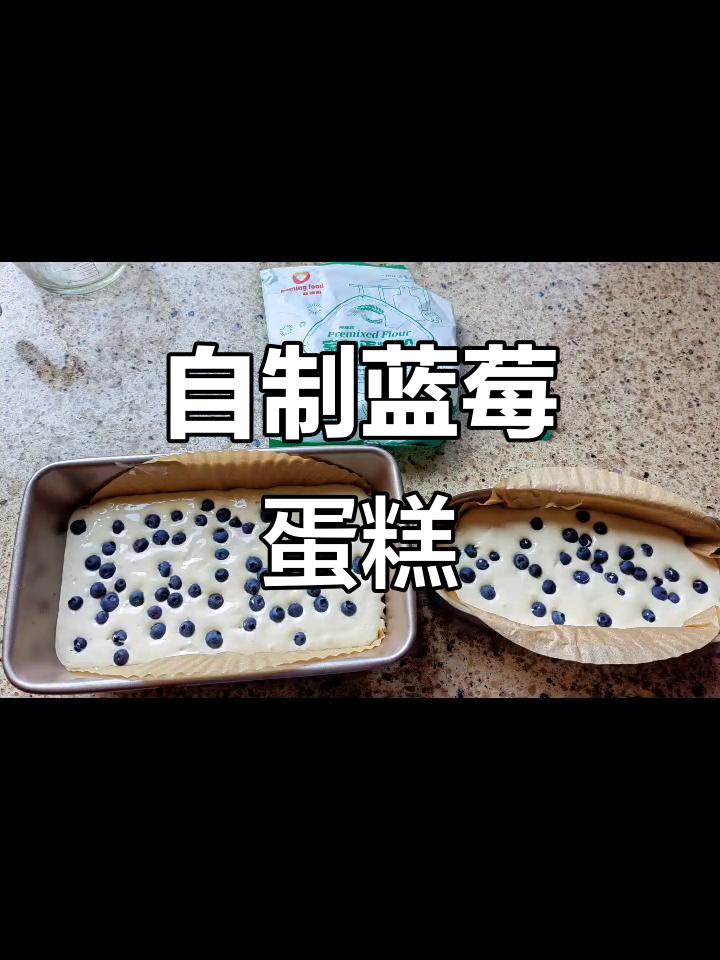 轻松在家做蓝莓蛋糕,香甜松软让人无法抗拒