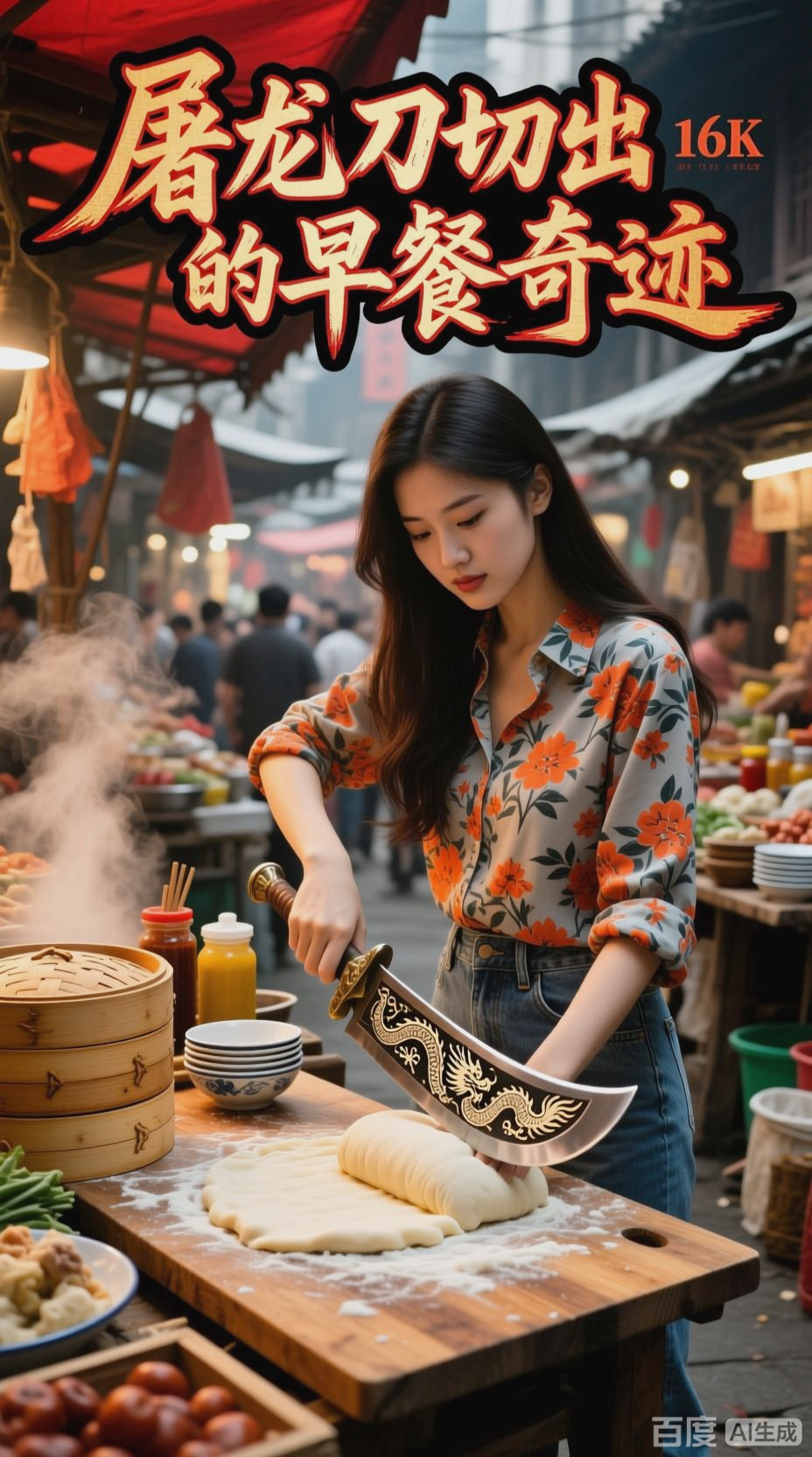 农贸市场奇幻早餐摊
