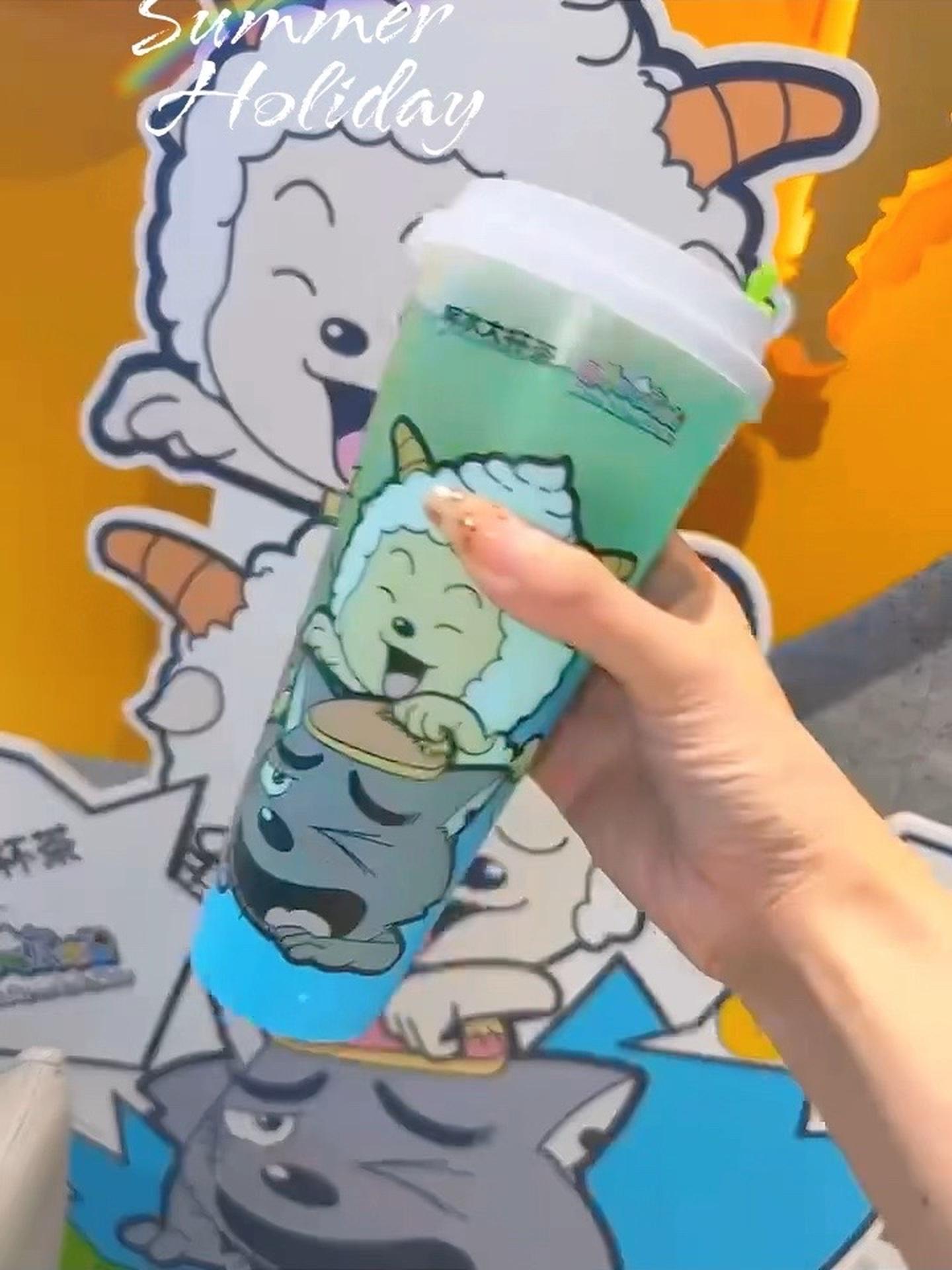 阿水大杯茶联名款来了～喜洋洋 仙女都在喝什么 热门大牌奶茶必点攻略 阿水大杯茶 这一杯性价