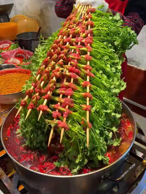 重庆麻辣烫XXXL香菜牛肉