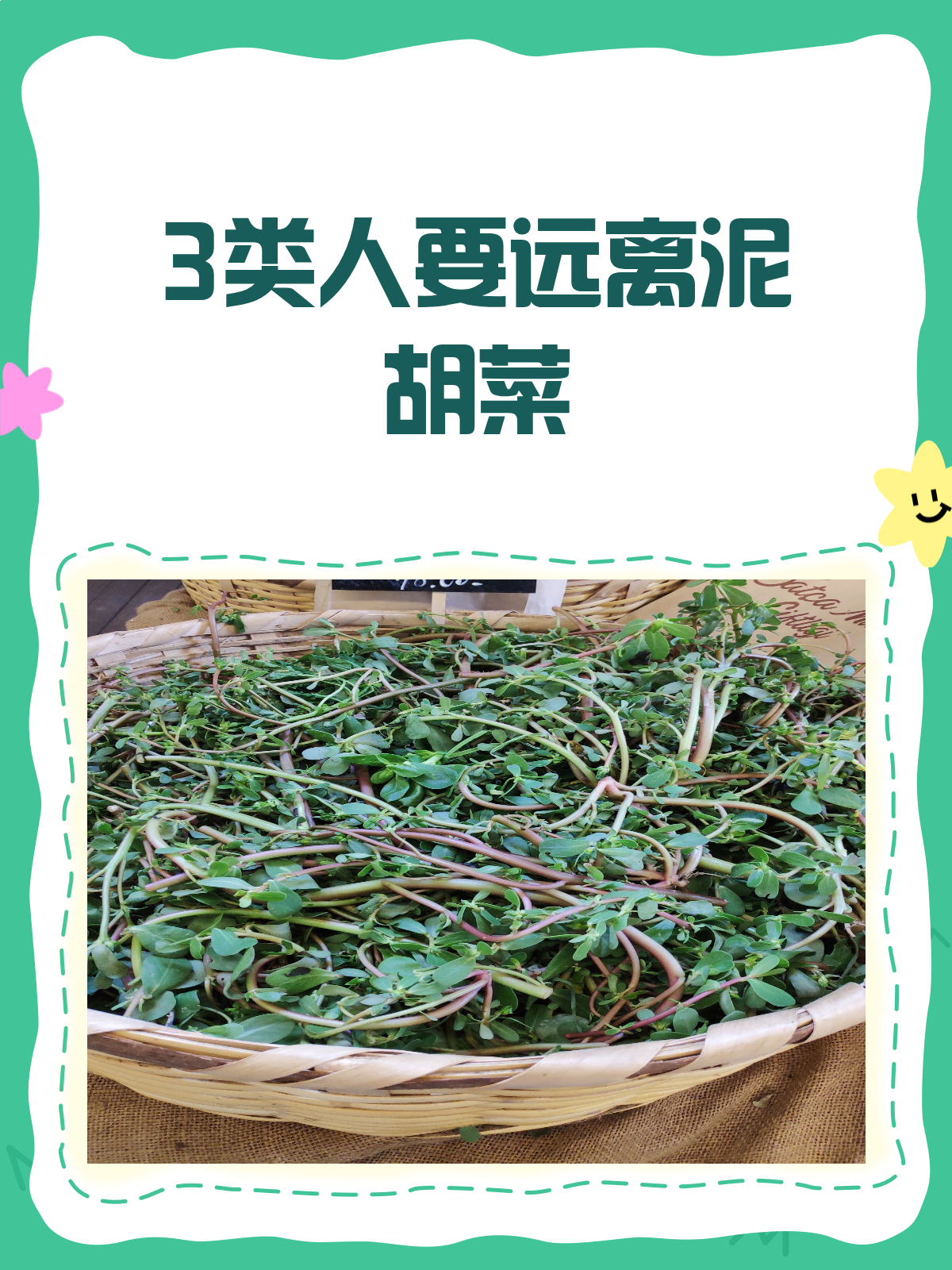 泥胡菜晒干虽好,但这3类人得慎吃!