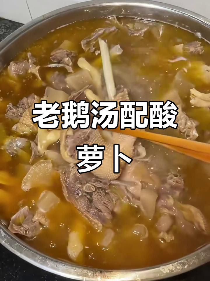 酸萝卜老鹅汤,味道如何?一煲全是宝