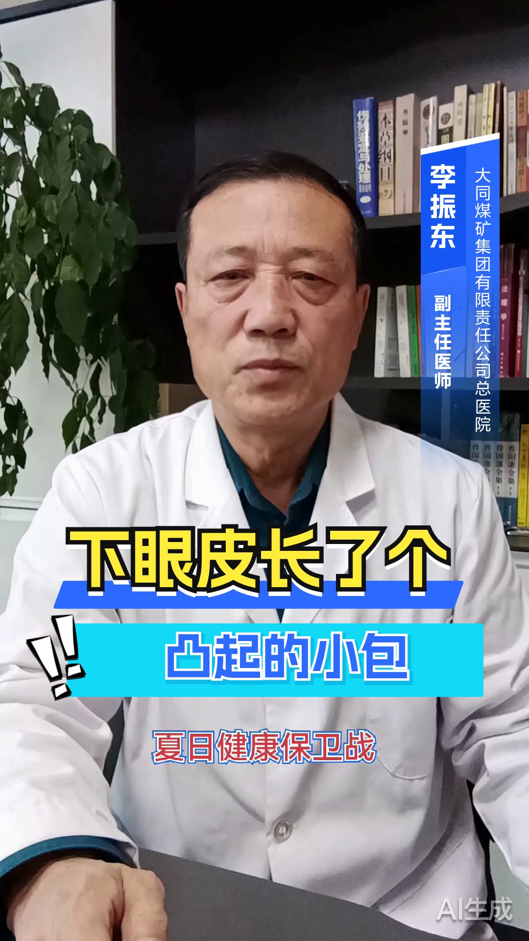 下眼皮长了个凸起的小包