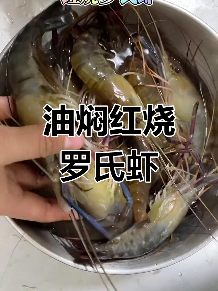 红烧罗氏虾,简单又美味!油焖大虾做法揭秘