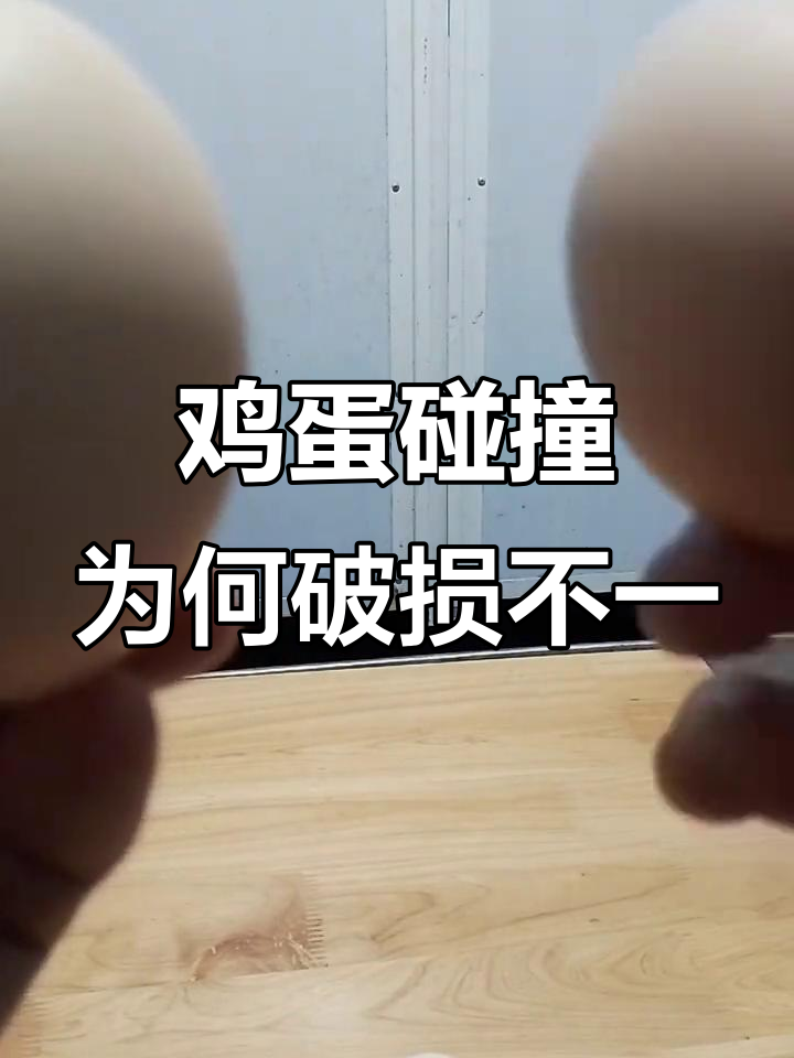 为什么两个鸡蛋相碰,破损程度却不同?实验揭秘原因