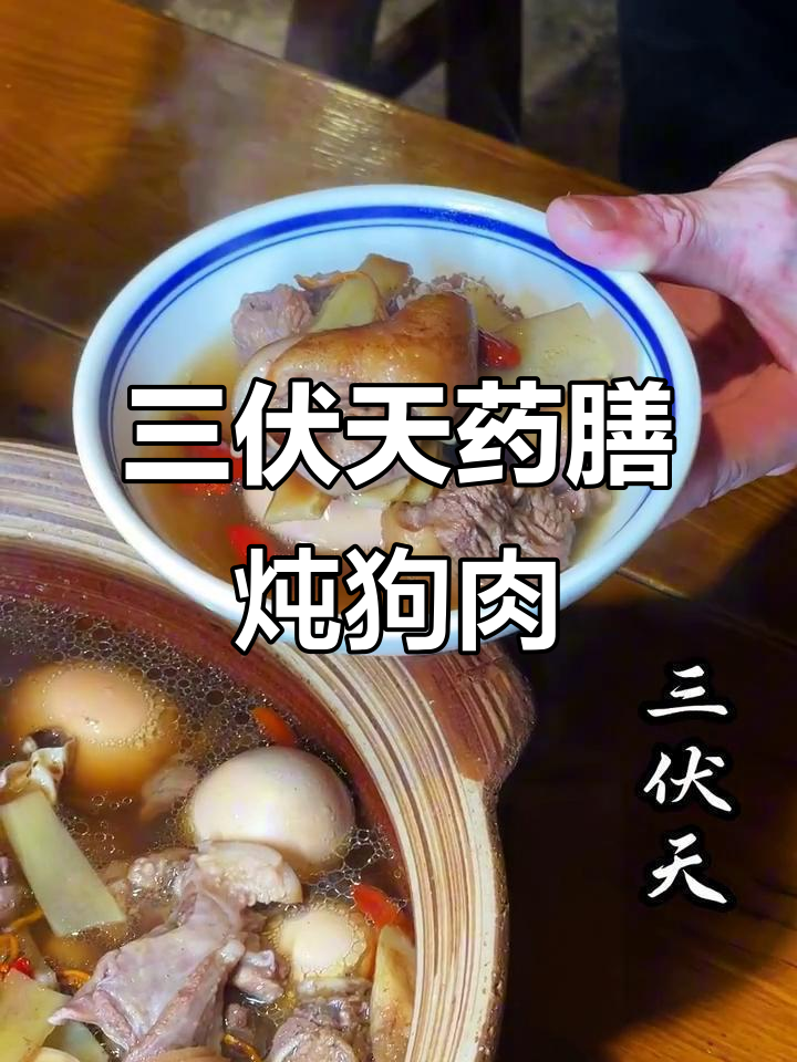 湖南三伏天必吃药膳炖狗肉，热汗淋漓排湿寒