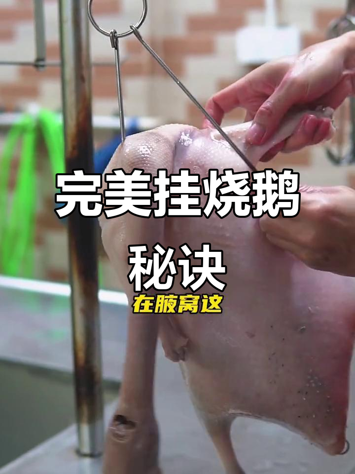 脆皮烧鹅挂钩技巧大揭秘,轻松避免表皮流水不上色