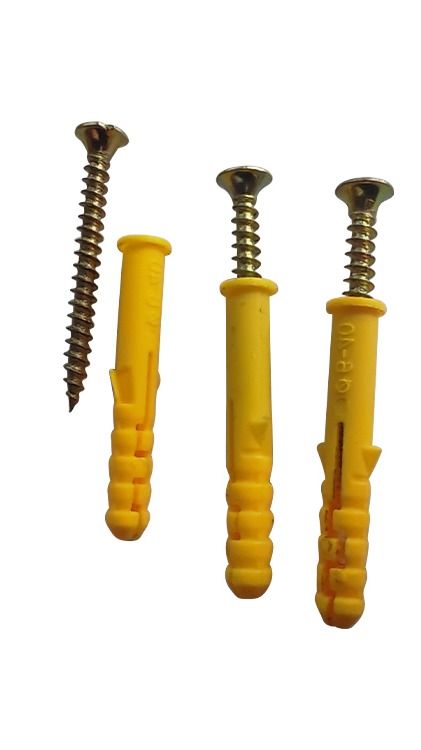 小黄鱼膨胀螺丝塑料膨胀管锚栓内膨胀胶塞胀塞自攻螺丝钉