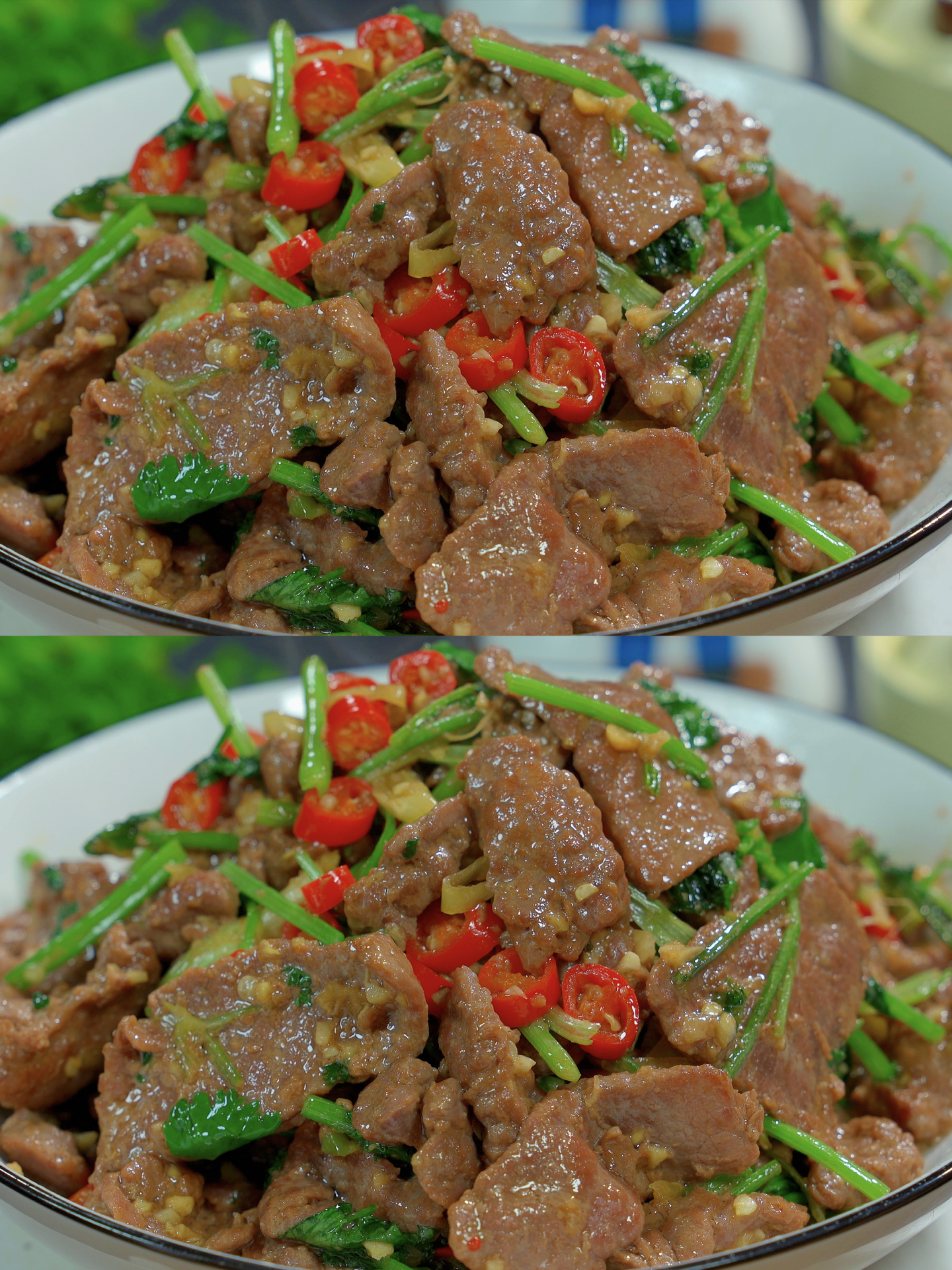 香菜牛肉的家常做法口感滑嫩,香辣入味好吃