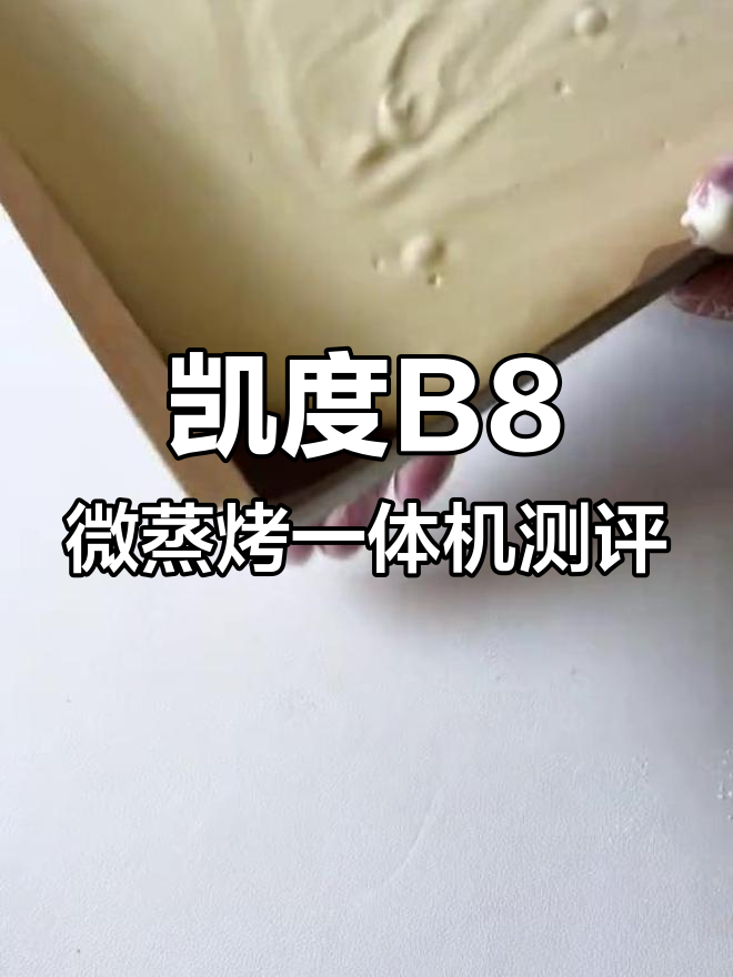 微蒸烤箱烘焙实测:凯度B8能否挑战蛋糕卷?