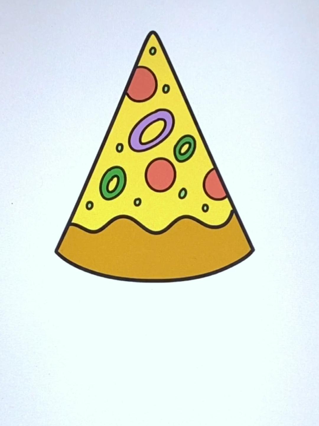 披萨简笔画