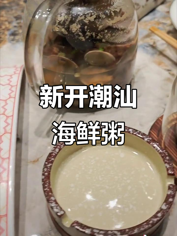 隆城街新开潮汕海鲜粥店,味道超正!