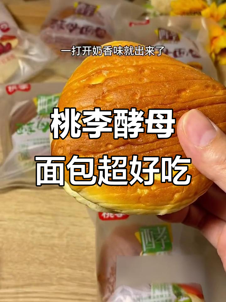 桃李酵母面包,奶香浓郁又松软,多种口味任你选