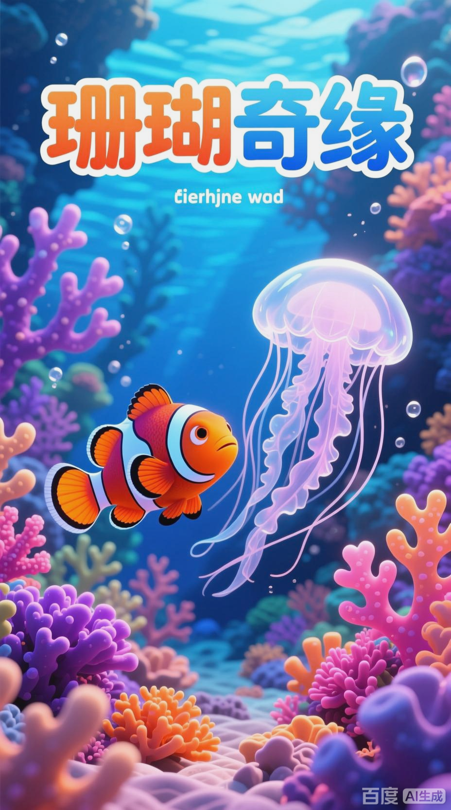 水母与小丑鱼的珊瑚奇缘