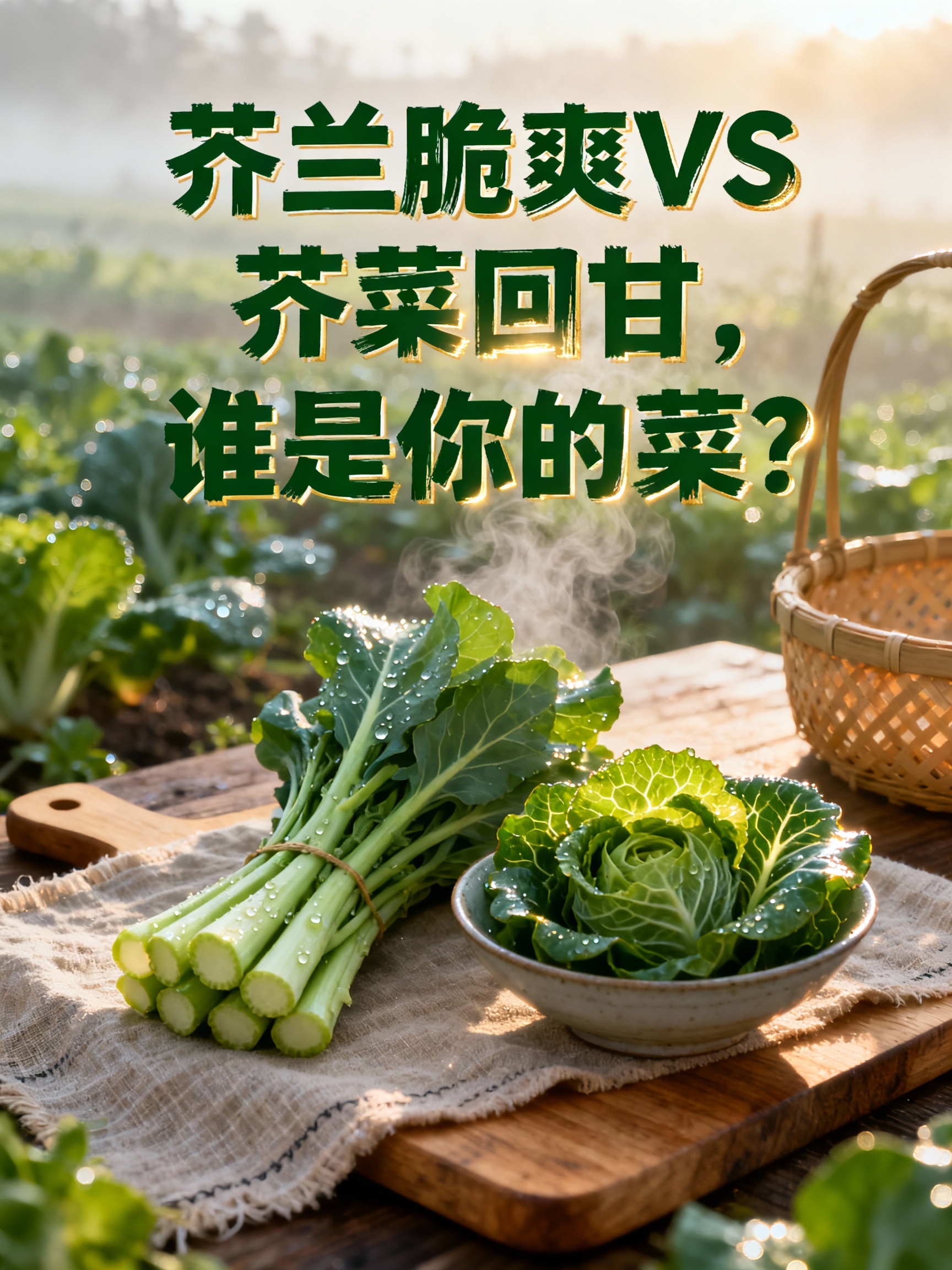 芥兰脆爽VS芥菜回甘,谁是你的菜?