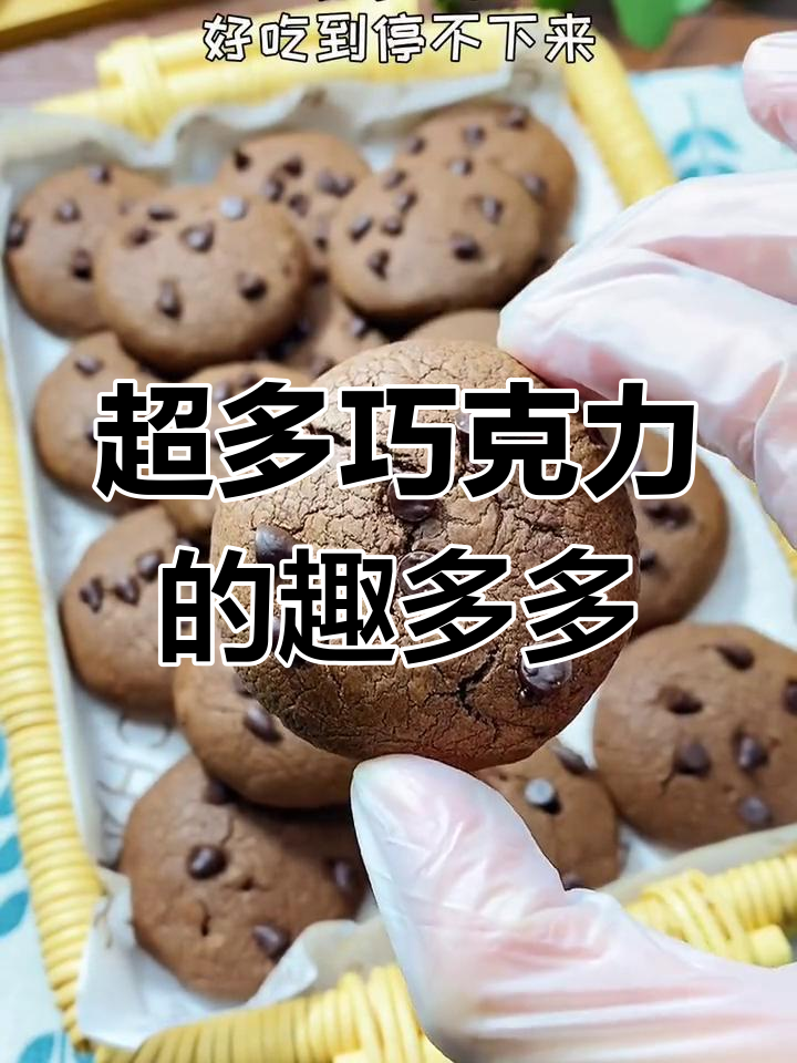 巧克力豆超多的趣多多饼干,外脆内软停不下来