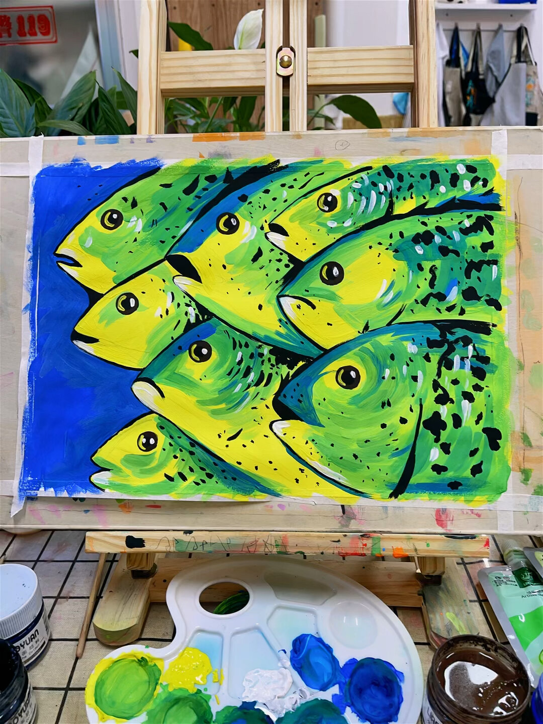 色彩课:深海鱼群