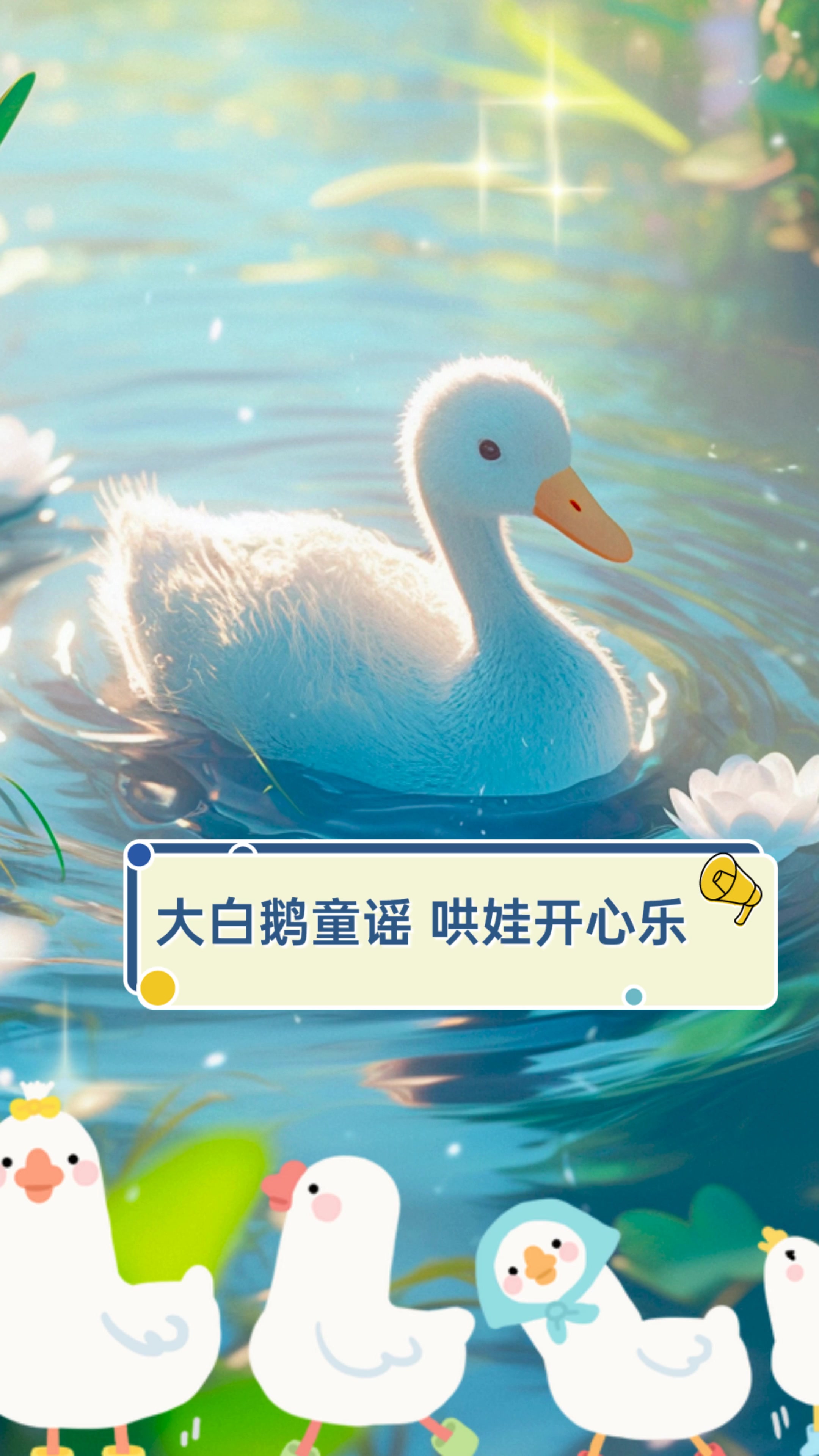 大白鹅童谣,哄娃开心乐