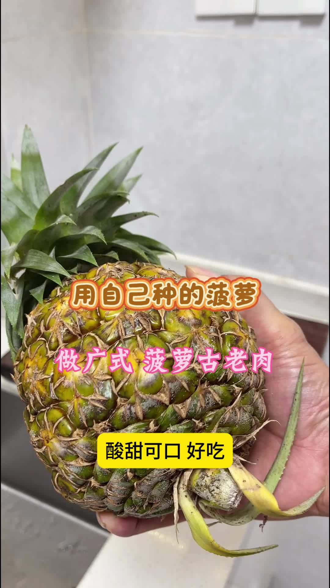 外酥里嫩酸甜可口的广式菠萝古老肉 小孩子的最爱 传统美食 金典