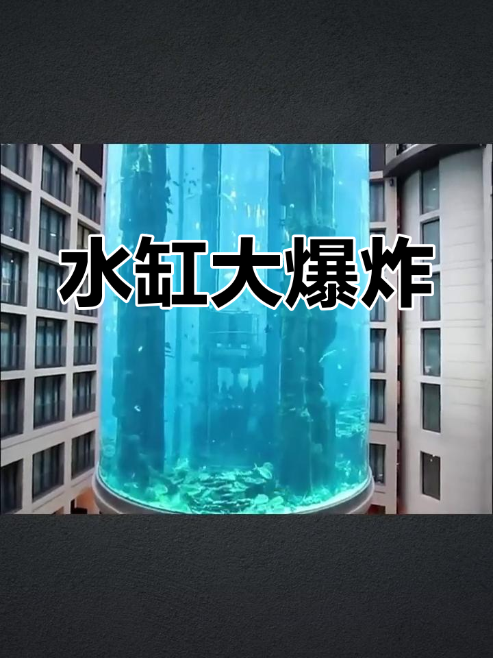 100万升水鱼缸爆炸,震撼力堪比地震!