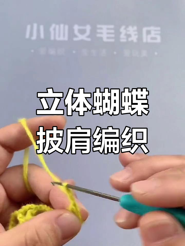 立体蝴蝶披肩钩织教程:打造独特翅膀设计