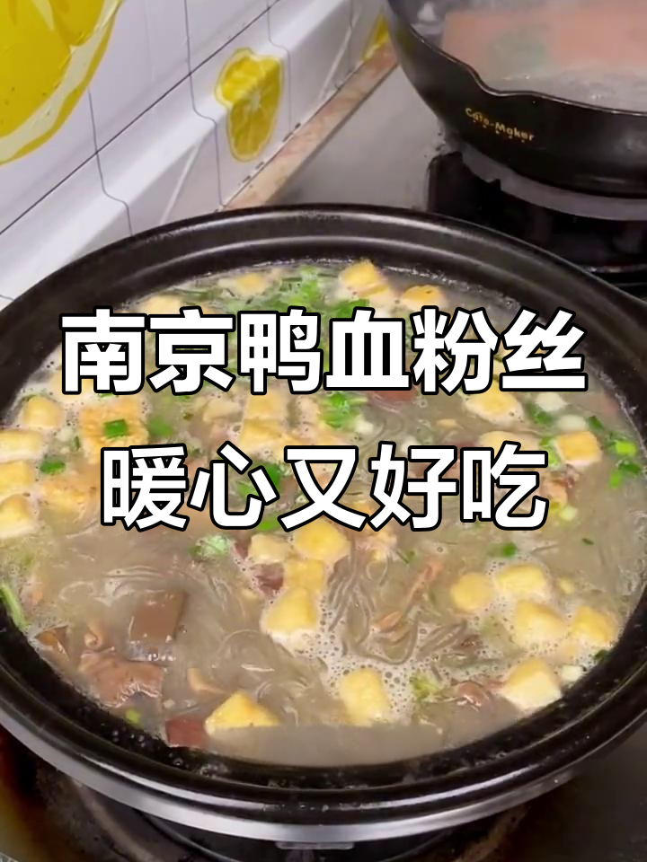 南京鸭血粉丝，冷天必备！两包汤料让你在家享受美味与温暖