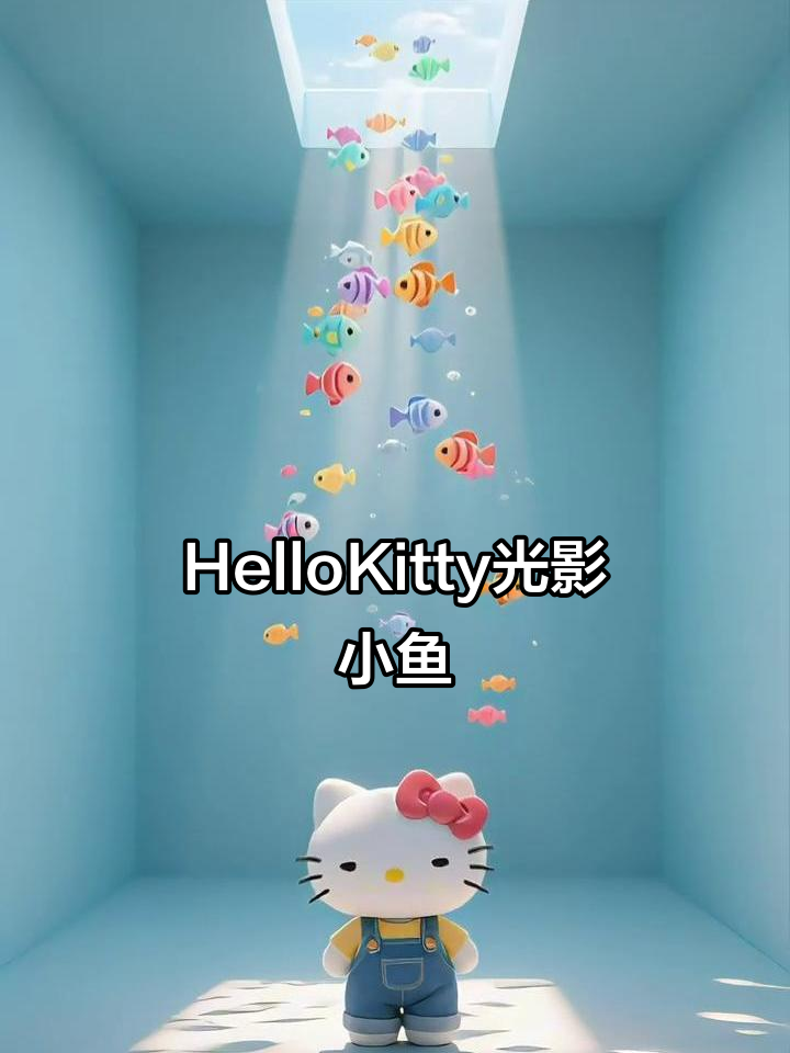 HelloKitty光影小鱼动态壁纸，萌趣互动乐趣多