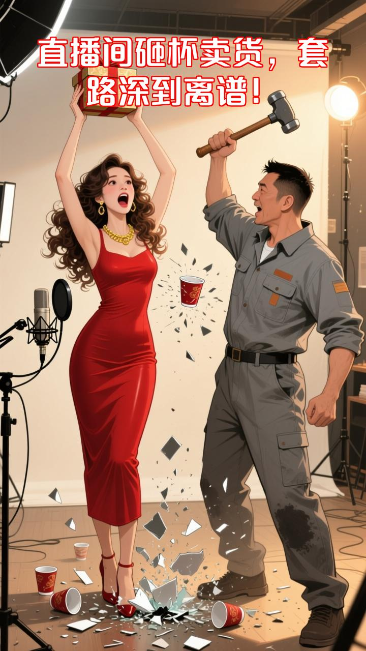 揭秘直播间砸杯带货:3元杯子拼多多1.8元,差评率70%的文字陷阱