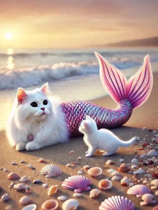 原来美猫鱼不止是传说,它善良又美丽