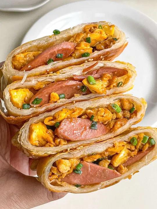 几分钟就能搞定的手抓饼早餐！简单易做！