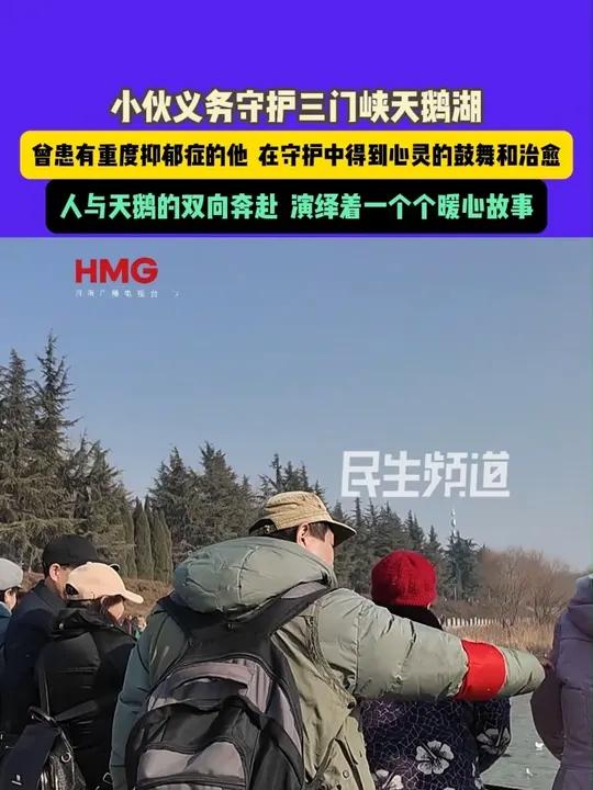 小伙义务守护三门峡天鹅湖 曾患有重度抑郁症的他 在守护中得到心灵的鼓舞和治愈 人与天鹅的双